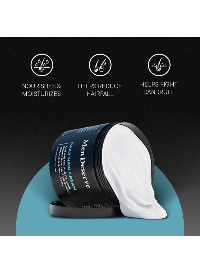 MEN DESERVE - Daily Hair Cream (7 Oil Nourish) For Hair Fall Control, Dandruff Control,And Keratin Restore - Image 1
