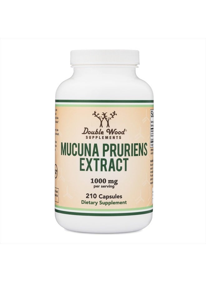 Double Wood Supplements - Mucuna Pruriens Extract 1,000Mg Per Serving 210 Capsules - Image 1