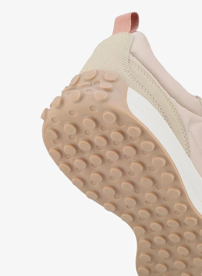 Lee Cooper BEIGE Women Lace-Up Ankle Sneakers for Women | Best Price UAE