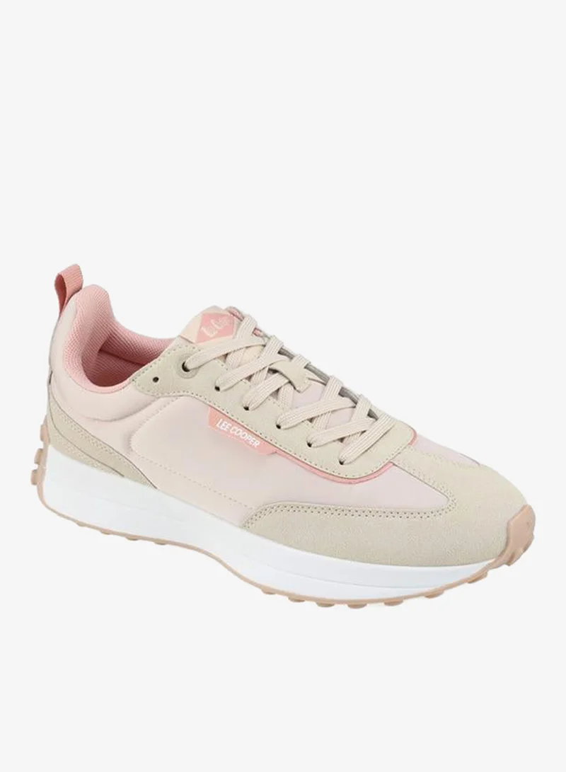 Lee Cooper BEIGE Women Lace-Up Ankle Sneakers for Women | Best Price UAE