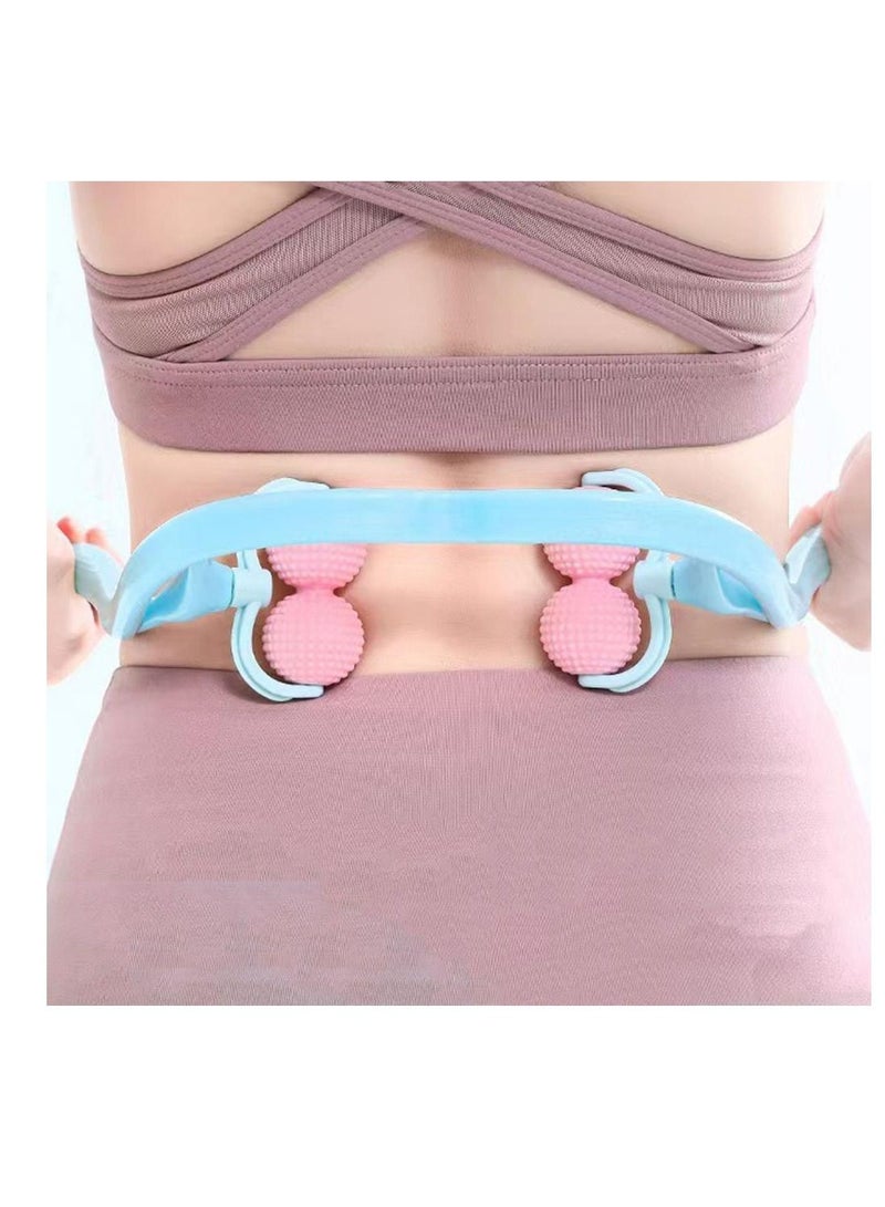 Generic Roller 4-wheel Neck Massager Plastic Pressure Point Therapy Neck Massage Tools Neck Massage Relieve Hand/Waist/Legs Roller Massage Tool  - Image 2