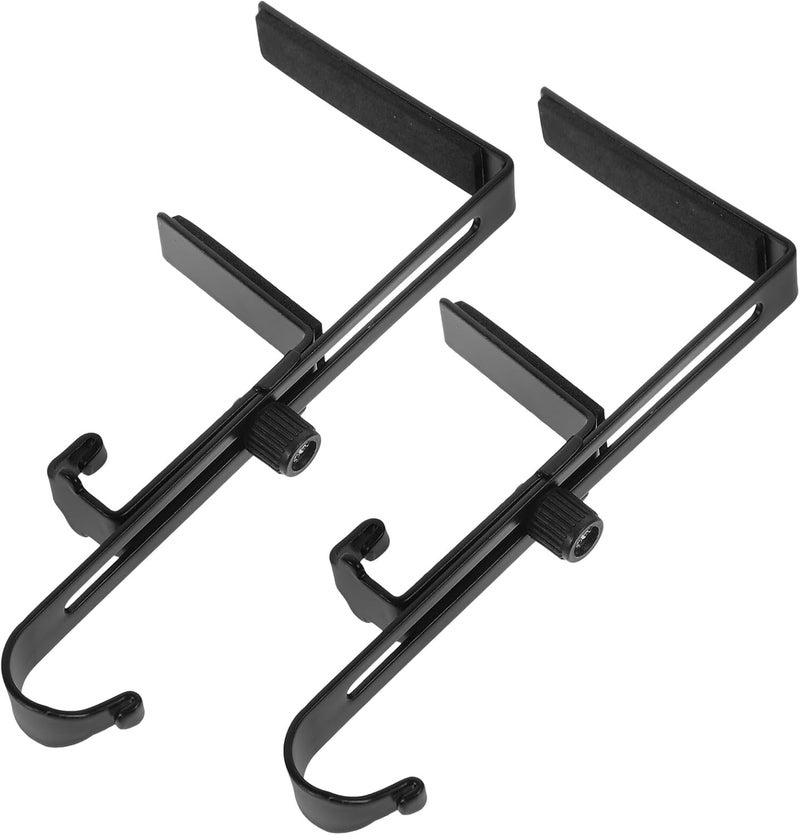 Christmas Stocking Holder Set, 2pcs Telescopic Mantel Hooks with Non-Slip Grip, Adjustable Fireplace Sock Hangers for Holiday Decoration and Xmas Stockings - Image 1