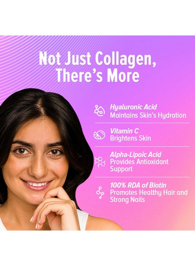 GNC Marine Collagen I India's Only 10g Clinically Proven Collagen (200g) I For Radiant & Youthful Skin|Reduces Fine Lines & Wrinkles|Added Hyaluronic Acid|Biotin & Vitamin C|Orange Flavour-Powder - Image 3