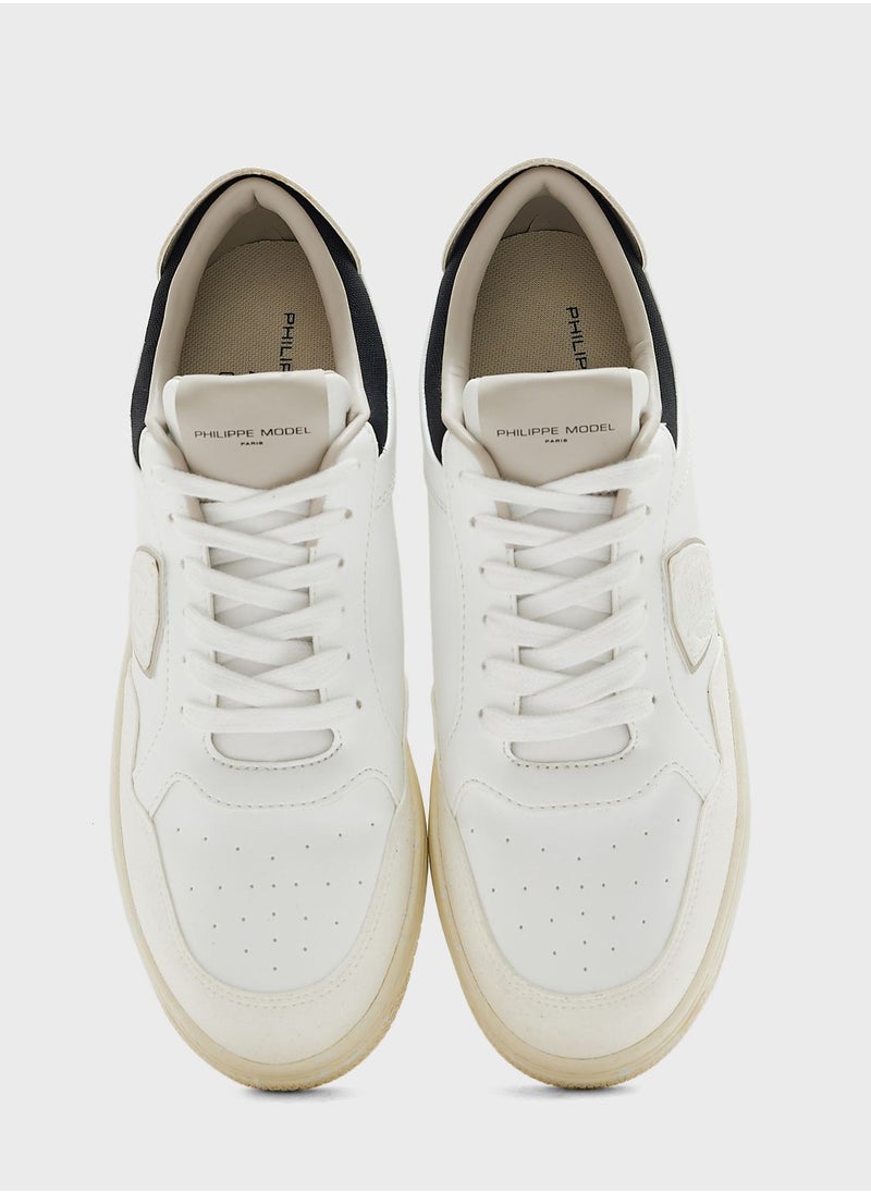 Philippe Model Low Top Lace Up Sneakers  - Image 4