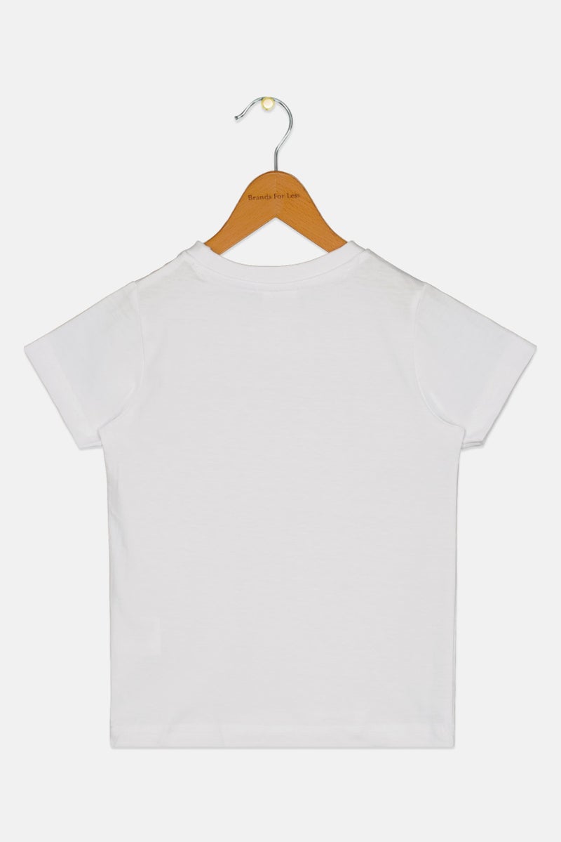 Peanuts Toddlers Boy Graphic Print Short Sleeve Top, White - Image 2