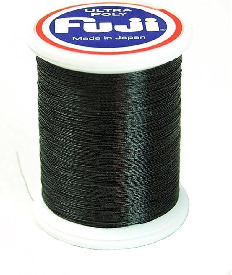 Fuji Ultra Poly Metallic Rod Building NPD Thread 4oz 2000M Black - Image 1
