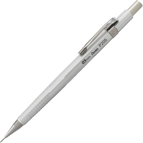 Pentel قلم رصاص ميكانيكي بنتل شارب، (0.5 مم)، براميل معدنية، ألوان متنوعة، عبوة من 2 (P205MBP2M) - Image 3