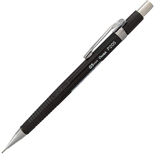 Pentel قلم رصاص ميكانيكي بنتل شارب، (0.5 مم)، براميل معدنية، ألوان متنوعة، عبوة من 2 (P205MBP2M) - Image 2
