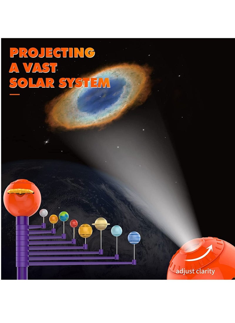 SYOSI Solar System for Kids 3 4 5 Year Old Boy and Girl Birthday Gift, Planets Space Toys for Kids 3-5 Solar System Model Kit with Projector  - Image 3
