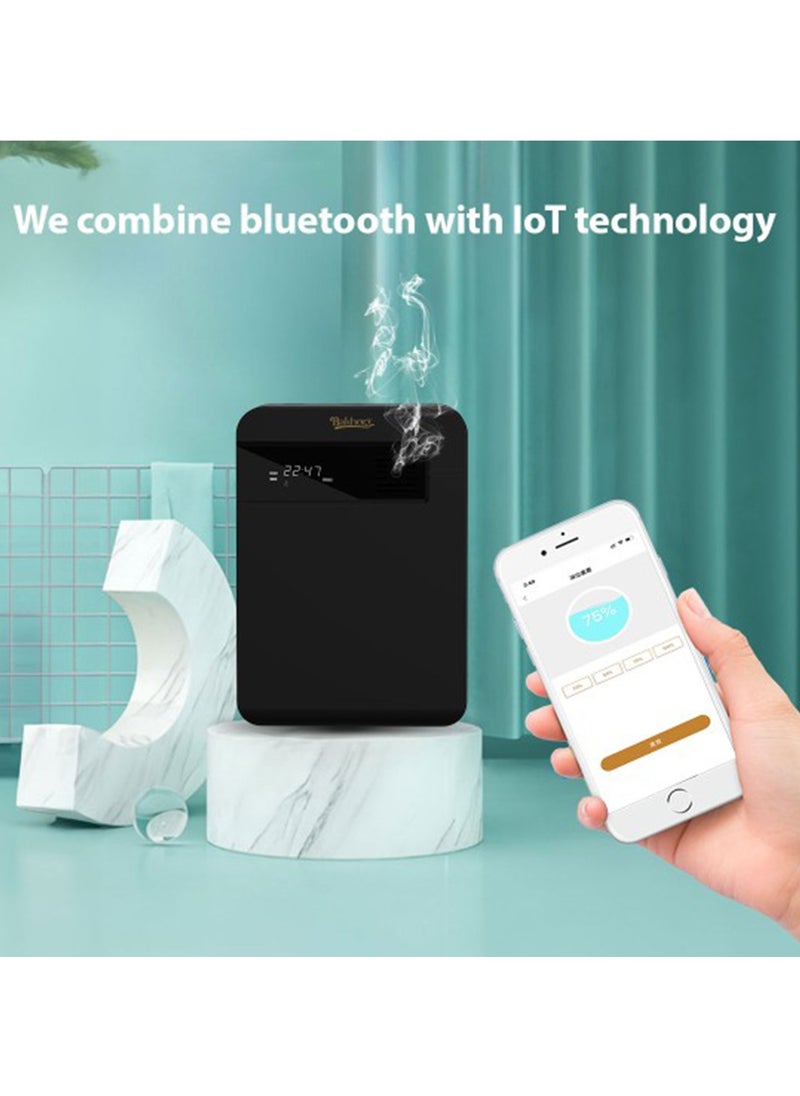 Bakhory - Smart Essential Oil Scent Diffuser With Adjustable Flow with auto Shut Off Future, for Home, Restaurant, Gym, Black - Image 1