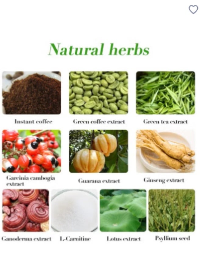 وينز تاون قهوة خضراء رفيعة، مع الجانوديرما، وقهوة لوسيدوم، وقهوة طبيعية لفقدان الوزن مع فطر الريشي لتحسين الهضم ونمط حياة صحي، 18 قطعة في كل صندوق - Image 4