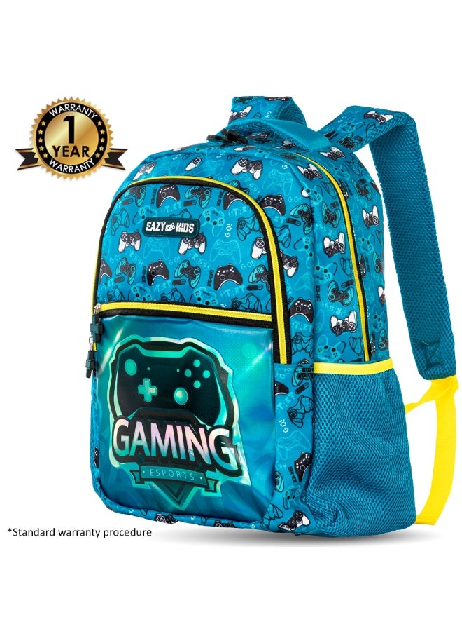 Eazy Kids 16" Set of 3 Backpack w/ Lunch Bag and Pencil Case - Gaming - Image 2