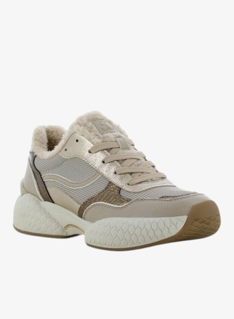 SJ Women's Panelled Lace-Up Sneakers - Image 2