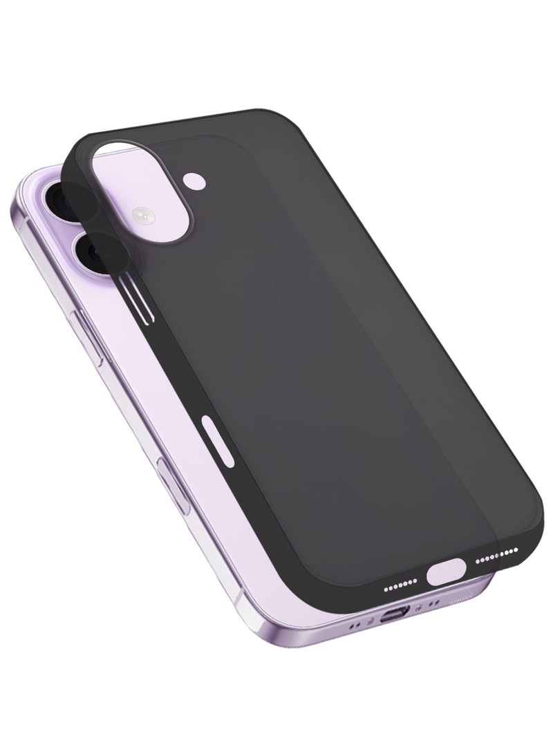 Ultra Thin Case for iPhone 17 - 0.3mm Matte Case Cover Air Skin Series Feather-Light Frosted Protective Back Cover - Black - Image 1