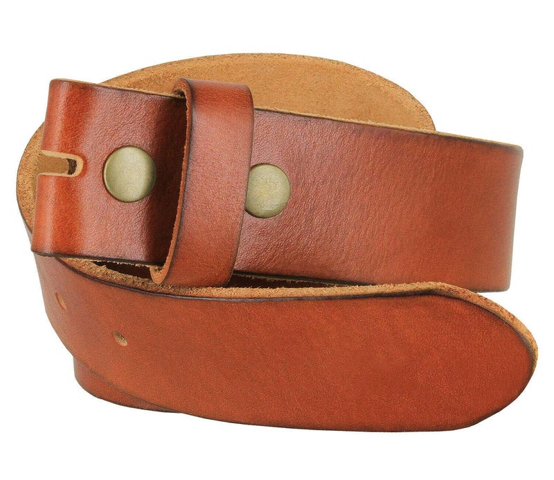 Belts.com BS040 100% One-Piece Full Grain Leather Belt Straps with Slot Hole 1-1/2" (38mm) Wide (Slot Hole-Tan, 34) - Image 2