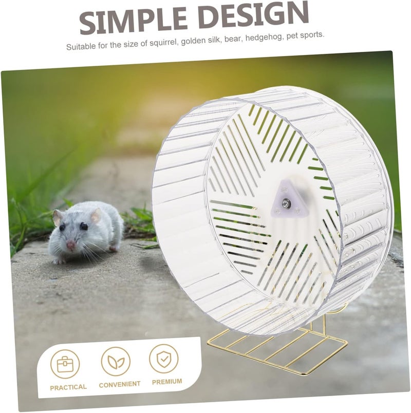 Gatuida Daily Use Silent Hamster Wheel Stand Adorable Exercise Wheel for Chinchillas for Pets to Relieve Boredom and Stress - Image 3