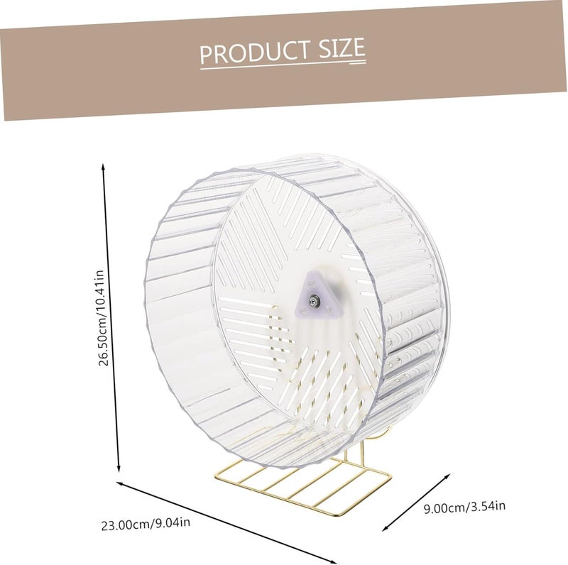 Gatuida Daily Use Silent Hamster Wheel Stand Adorable Exercise Wheel for Chinchillas for Pets to Relieve Boredom and Stress - Image 2