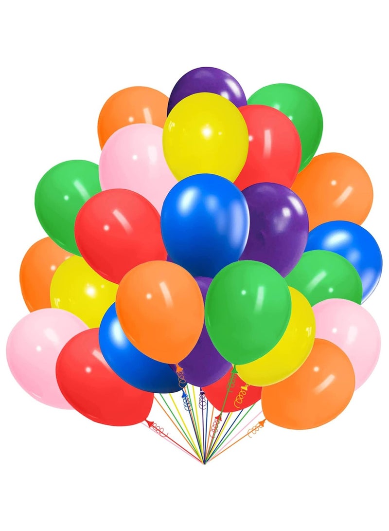 Rainbow Balloons Set,62Pcs Multicolored Latex Balloons with 12Inches Rainbow Party Balloons for Birthday Party Decoration,Baby Shower,Wedding,1st Birthday Party - Image 1