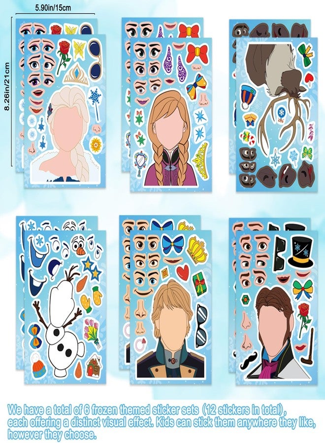 Coosilion 111 Pcs Frozen Party Favors, Frozen Birthday Party Decorations with Goodie Bags Stuffers Stichers Notepads Pencils Stampers for Girls, Back to School Classroom Rewards Gifts for Kids - Image 2
