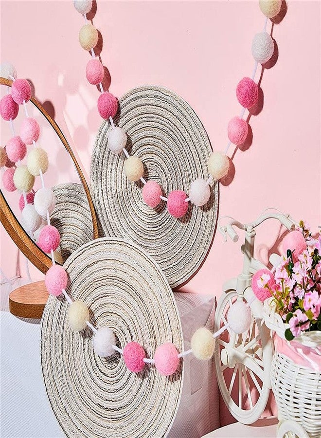 BetterJonny 3PCS/Set Boho Tassel Garland,BetterJonny Boho Tassel Garland Wall Hanging Decor Pastel Banner with Wood Beads and 2Pcs Pom Pom Felt Ball for Home and Outdoor Decor - Image 3