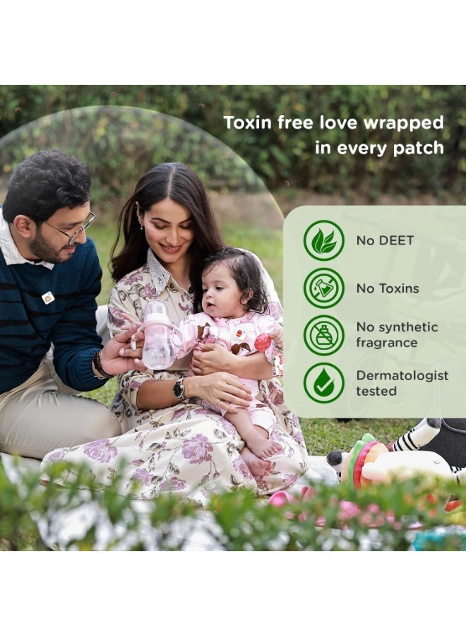 Mee Mee 100% Natural Mosquito Repellent Patches (24 Baby-Safe Patches) with 16 Hr Protection | with Lemon Scent, Non-Toxic, Waterproof | Protects Babies & Kids from Dengue, Malaria, Chikunguniya - Image 4