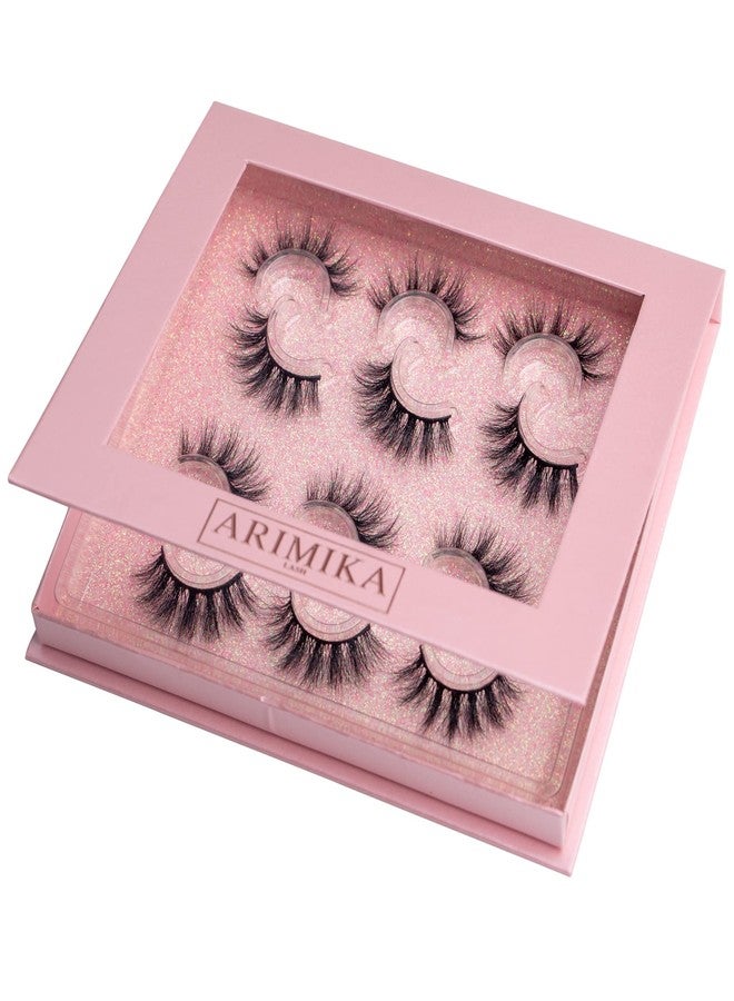 Arimika 6 Pairs 3D Mink False Eyelashes- Fluffy, Wispy, Full Volume, a Little Dramatic Lashes - Image 1