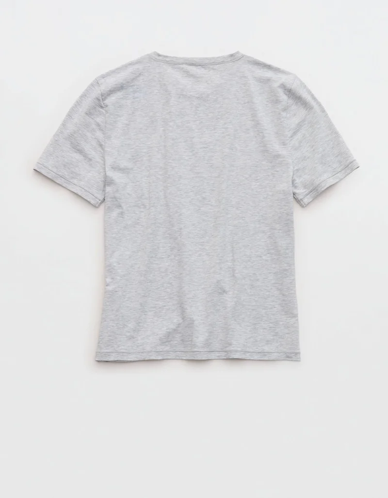 Aerie  Aerie SMOOTHEZ Cotton Blend Short Sleeve Crew T-Shirt for Women | Best Price UAE