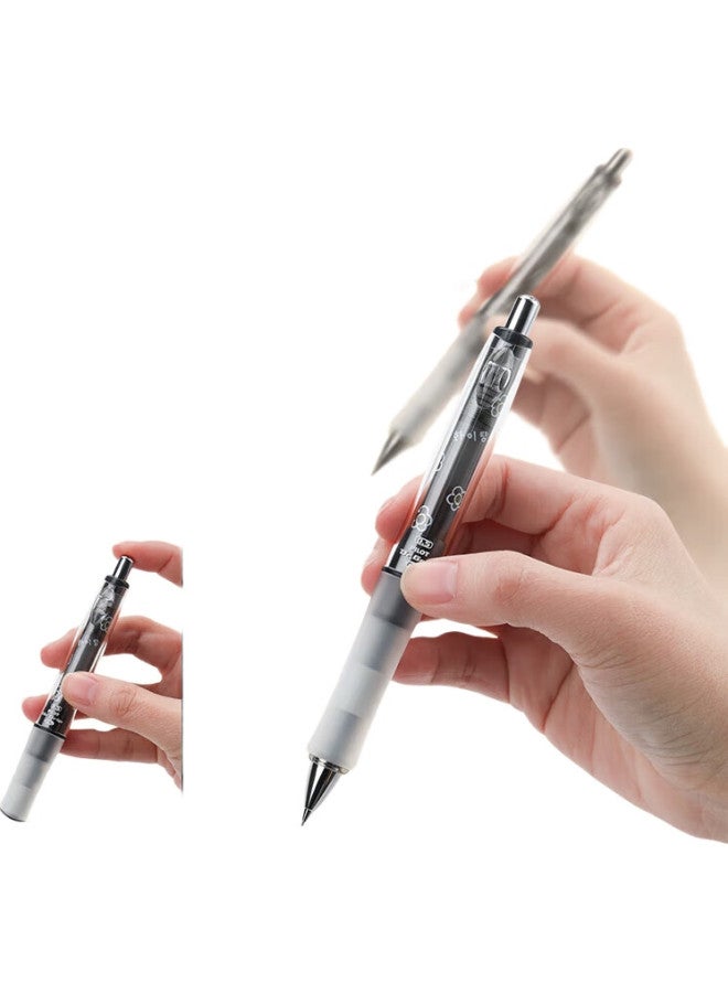 Pilot Dr.Grip Nicola N24 Grip Series Mechanical Pencil For Spring Outings, Sketching, And Students' Stationery Hdgcl-5N24 0.5 Black Flower - Image 2