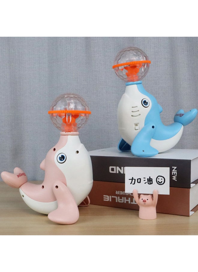 Electric Singing And Dancing Rotating Dolphin Children Boys Girls Babies Babies Stunt Sonic Running Toy-Color:Pink [without Battery]]  - Image 4