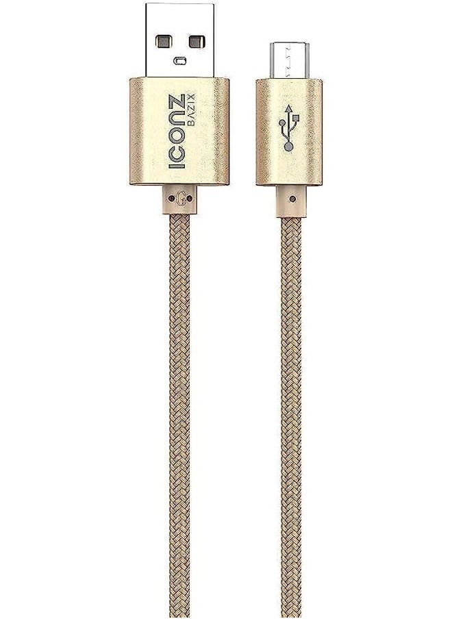Iconz - Aluminum Micro USB Cable, 2.1 Ampere - Image 1
