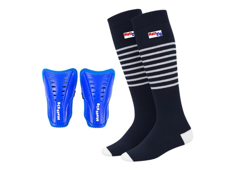 MATTZIG ® Victory Strip Football Kit (Football Socks & Shin Guard) - Image 1