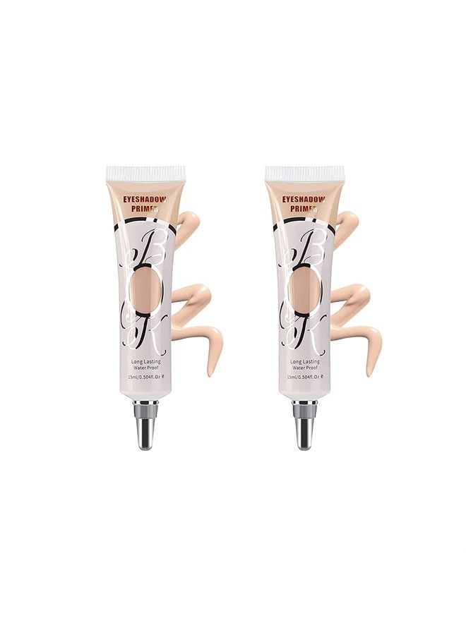 LOKFAR 2 Pack Matte Eyeshadow Primer for Oily Lids Medium Eyeshadow No Crease Eye Primer Makeup Eyeshadow Base Waterproof & Smudge-proof & Long Lasting Cream Liquid Eye-shadow for All Shadows (Set B) - Image 1
