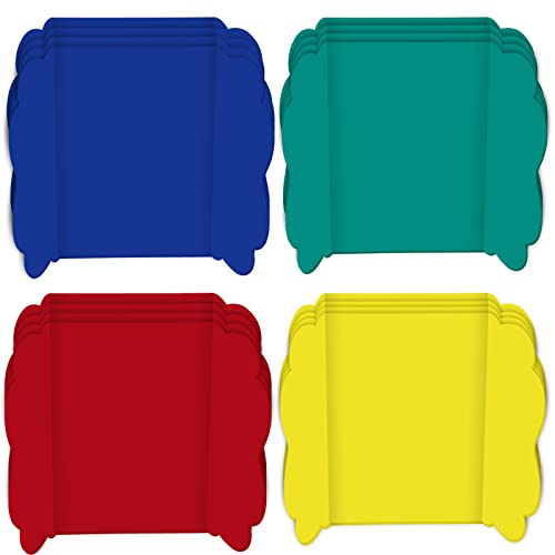 Sabary 16 Pcs 14 x 22 Inch Trifold Poster Board Trifold Display Boards for Science Fair Project Presentation Corrugated Cardboard for Portable Project Board Business Presentations Meeting Colorful - Image 1