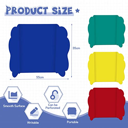 Sabary 16 Pcs 14 x 22 Inch Trifold Poster Board Trifold Display Boards for Science Fair Project Presentation Corrugated Cardboard for Portable Project Board Business Presentations Meeting Colorful - Image 3