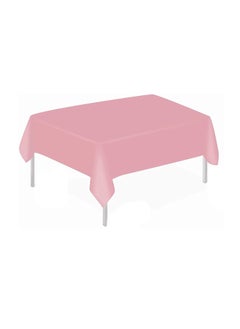 MARKQ Plastic Tablecloth for Rectangle Table 54" x 72" Disposable Table Cover for Bridal Shower Wedding Birthday Party Decorations (Pink)…  - Image 1