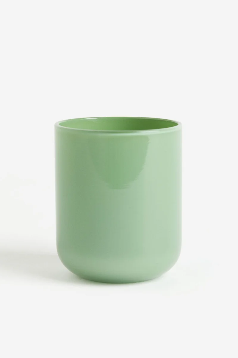 H&M Glass Toothbrush Mug