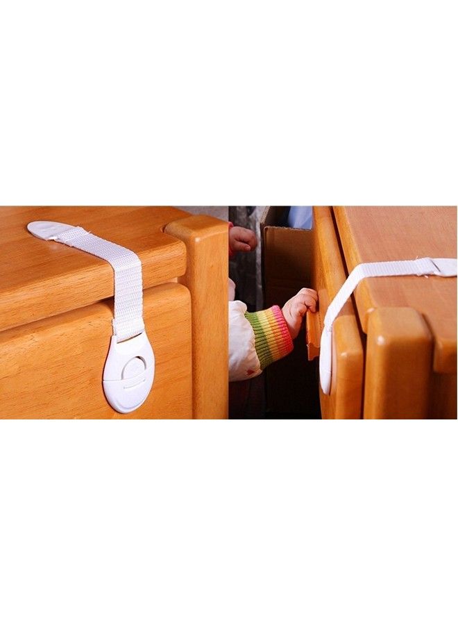 Kuhu Creations Kids Safety Lock For Drawer Fridge Cabinet And Many Other Appliances Or Furniture. (8 Units Red Nylon) - Image 4