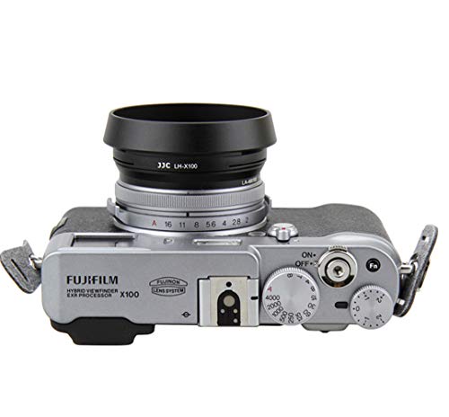 Fotasy JJC LH-JX100 BLACK Metal Lens Hood/ 49mm Filter Adapter Ring for Fujifilm X70 X100 X100S X100T X100F X100V, Fuji X100S, Fuji X100F, Fuji X100V Lense Hood Shade, Fujifilm LH-X100 Lens Hood Replacement - Image 4