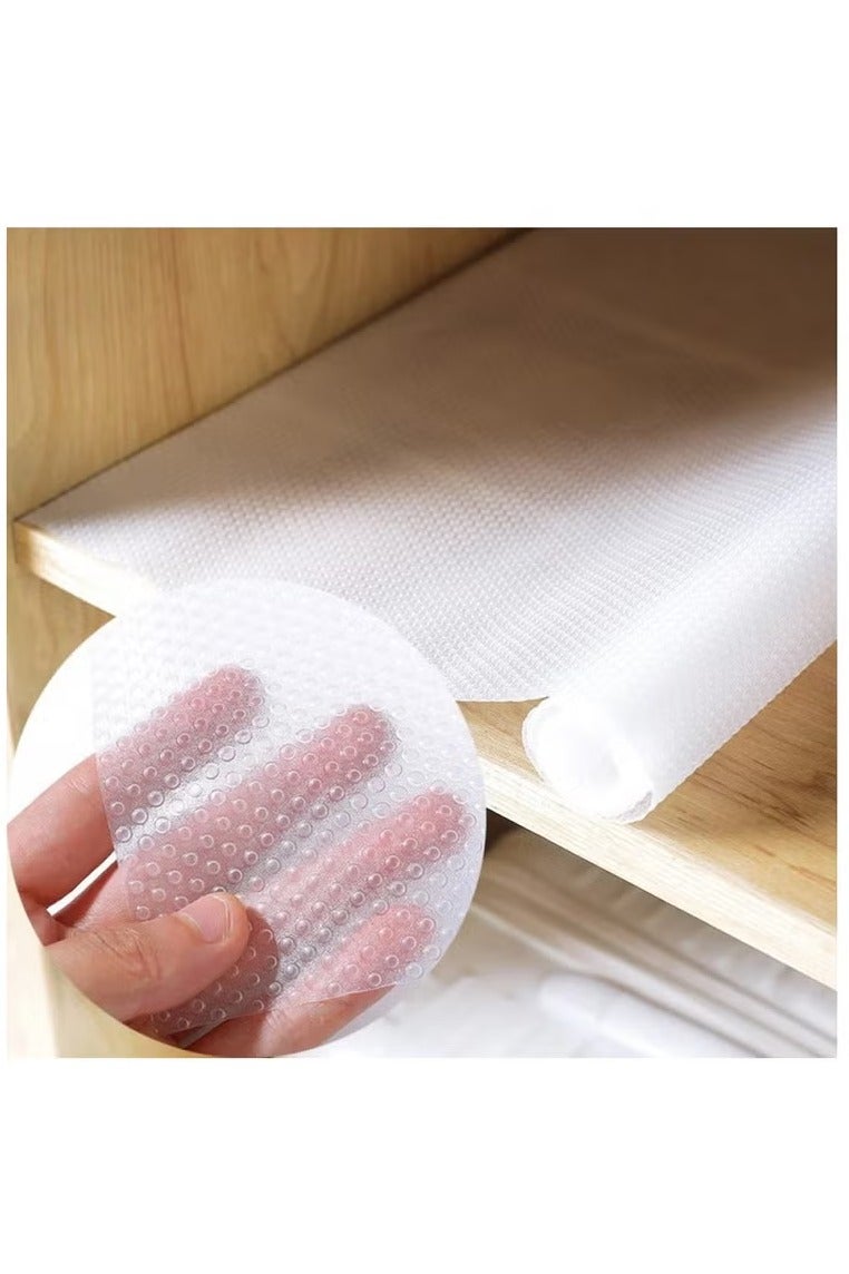 Generic Non-Slip Silicone Drawer & Cabinet Liner Roll – Transparent – 5 Meters - Image 3
