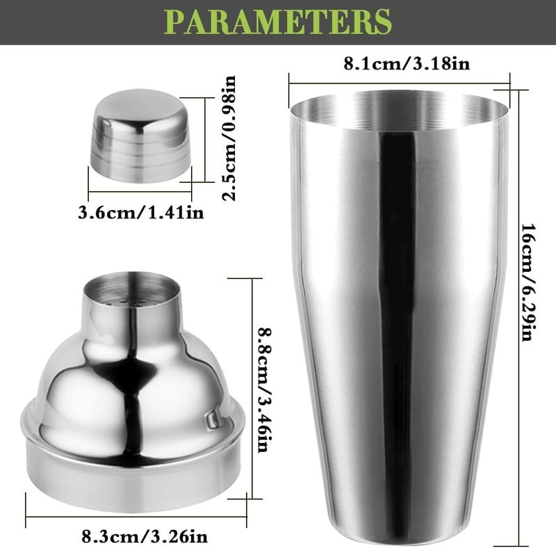 NewGF Cocktail Shaker,Drink Mixer with Built-in Strainer for Mixing Drinks Margaritas,Beginner Friendly - Image 2