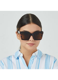 Blackout TESSERA Women Tortoise Sunglasses - Frame Material: Thermoplastic Rubber (TR90)- Frame Color: Tortoise-Lens Color: Brown - Full Rim  - Image 4
