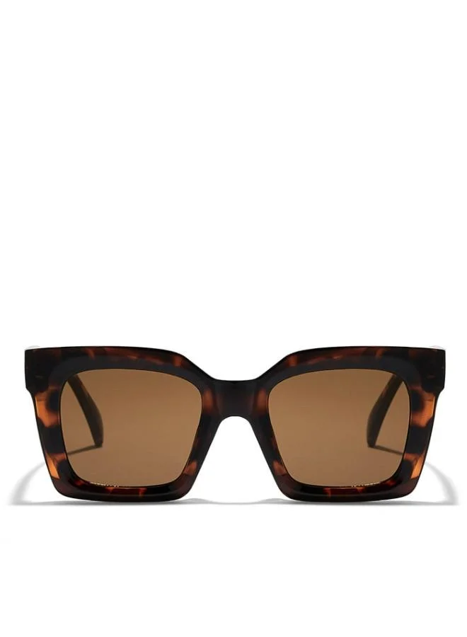 Blackout TESSERA Women Tortoise Sunglasses - Frame Material: Thermoplastic Rubber (TR90)- Frame Color: Tortoise-Lens Color: Brown - Full Rim