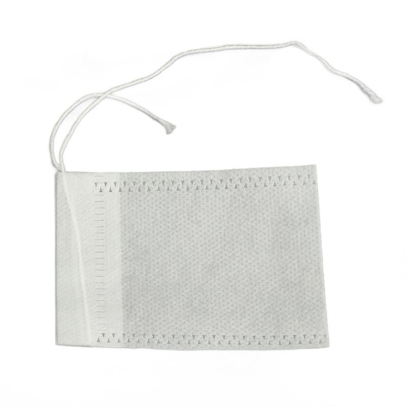 Drawstring Tea Filters Bags: 500 Pcs Natural White Non Woven Material - Easy To Fill Close & Dispose Loose Leaf Tea Infuser for Loose Tea Coffee Spices Herbs DIY Foot Bath Hot Pot Soup - Image 4