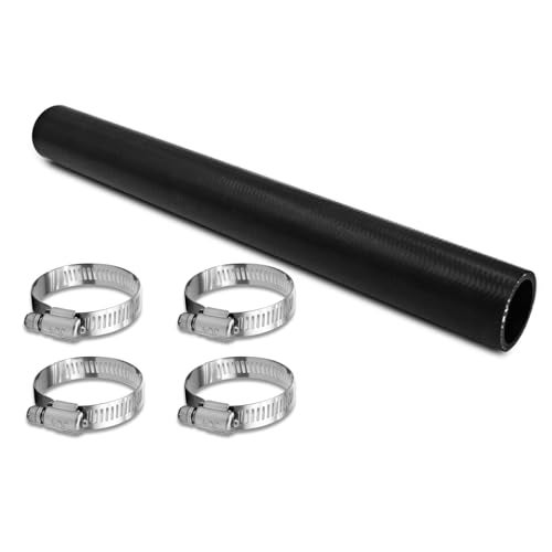 BrJJrYRu 1 12 Gasoline Fuel Filler Neck Hose with 4 Clamps 15 78 Length Gas Tank Hose Replacement 15 ID Straight - Image 1