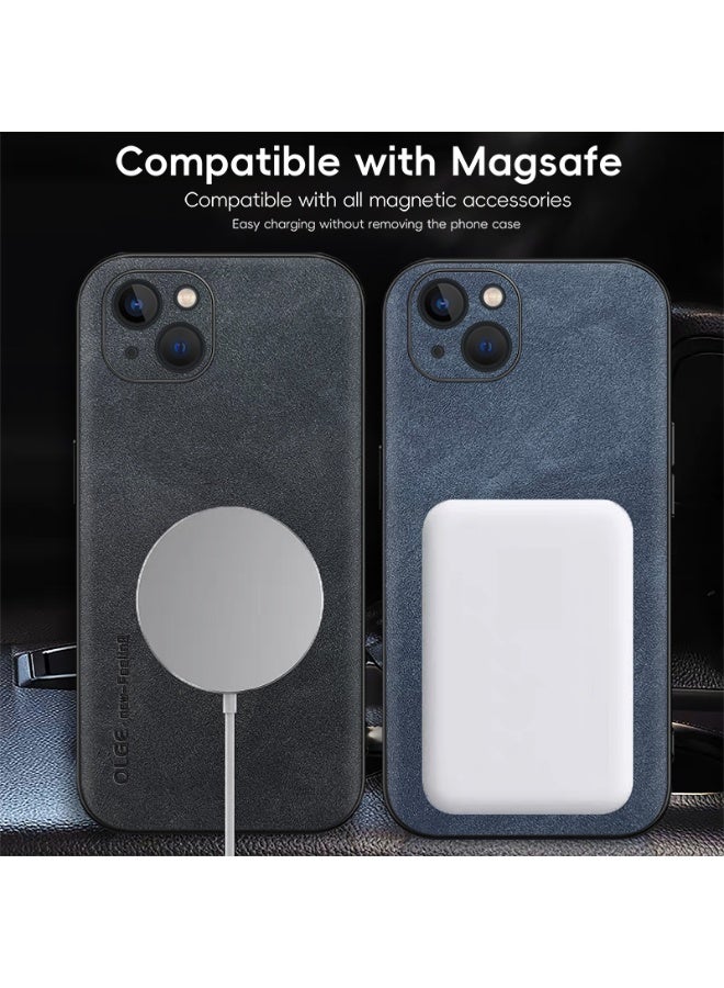 Shockproof protective shell is suitable for iPhone 14 Plus, with built-in magnetic suction ring,Black - Image 4