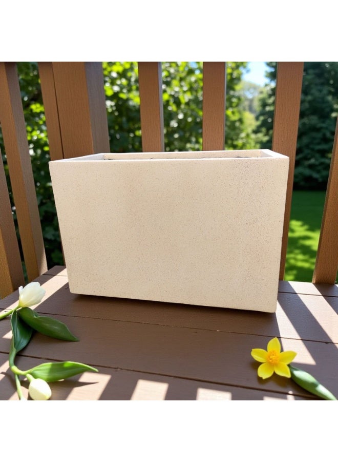 كلور زون بوتري اوعية للشرفة الداخلية والخارجية هيكل متين وقوي، مثالية لنباتاتك الكبيرة تمنع تغير اللون والتشقق الناتج عن التعرض لأشعة الشمس ، فايبر - Image 2