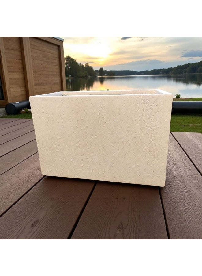 كلور زون بوتري اوعية للشرفة الداخلية والخارجية هيكل متين وقوي، مثالية لنباتاتك الكبيرة تمنع تغير اللون والتشقق الناتج عن التعرض لأشعة الشمس ، فايبر - Image 3