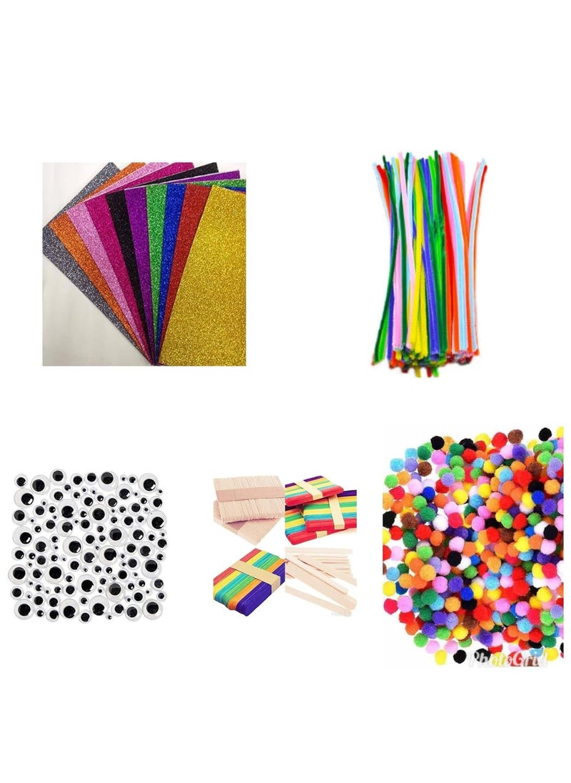 E Shopping E Shopping School Art and Craft Kit 11 in 1 for Girls and Boy Craft Supplies, Birthday Gift, Hobby kit for Kids for Decoration and Activities for All Ages 4-16 and above  - Image 2