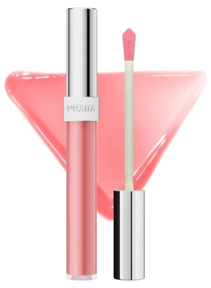 Prada Reflection Glossy Liquid Lip Balm 8ml – P255 Virtual Pink Moisturizing High-Gloss Lip Care - Image 1