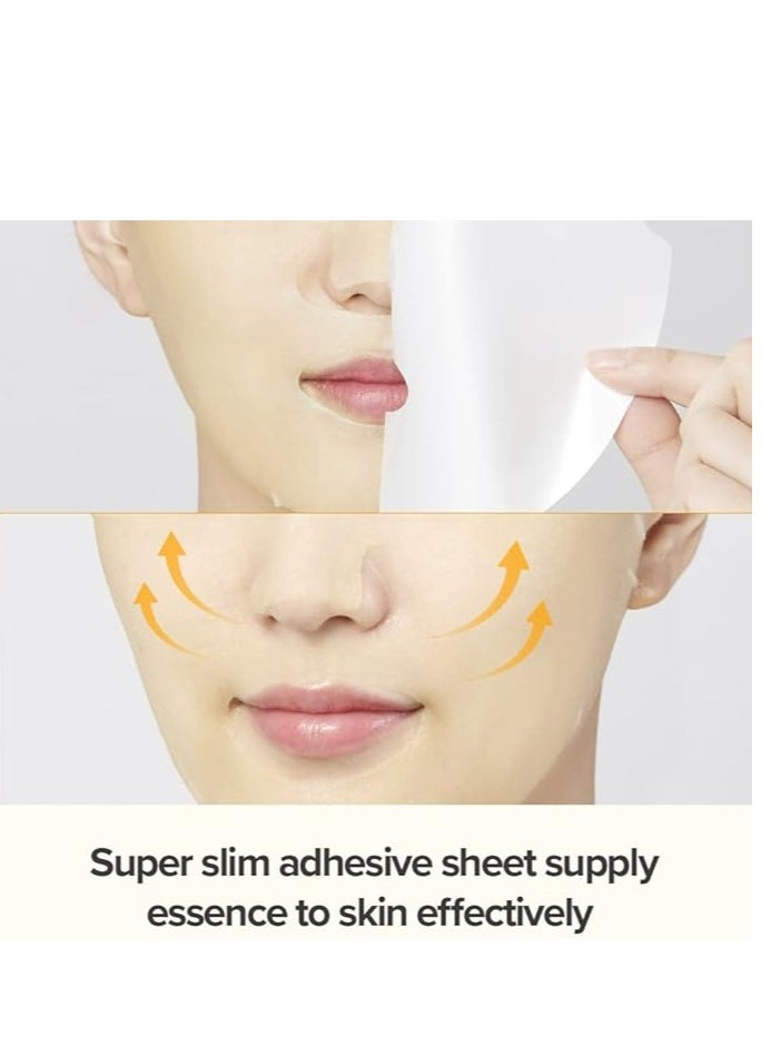 JMsolution - JMsolution Honey Luminous Royal Propolis Mask/Korea Facial Mask 30ml X 10PCS Honey Mask Sheet/Giving Skin Glow & Elasticity - Image 1